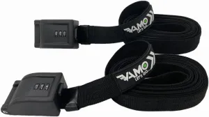 Vamo Premium Combination Locking Tie Downs w/ 3 Stainless Steel Cables