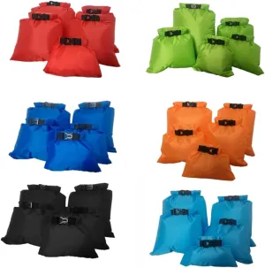 VANZACK Bag Set 5 Pcs Waterproof Dry Storage Pouches 1.5l-6l Ideal for Camping Boating Kayaking