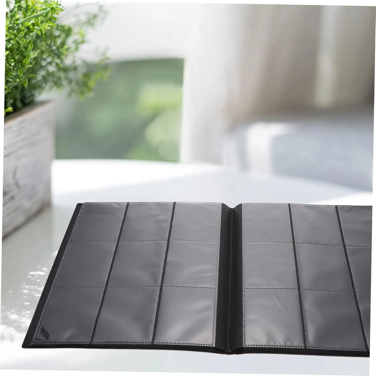 VICASKY Gaming Card Holder Album Compact Collector Storage Book for Trading Cards Design for Travel Organization Black