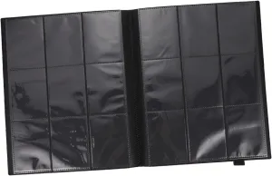 VICASKY Gaming Card Holder Album Compact Collector Storage Book for Trading Cards Design for Travel Organization Black
