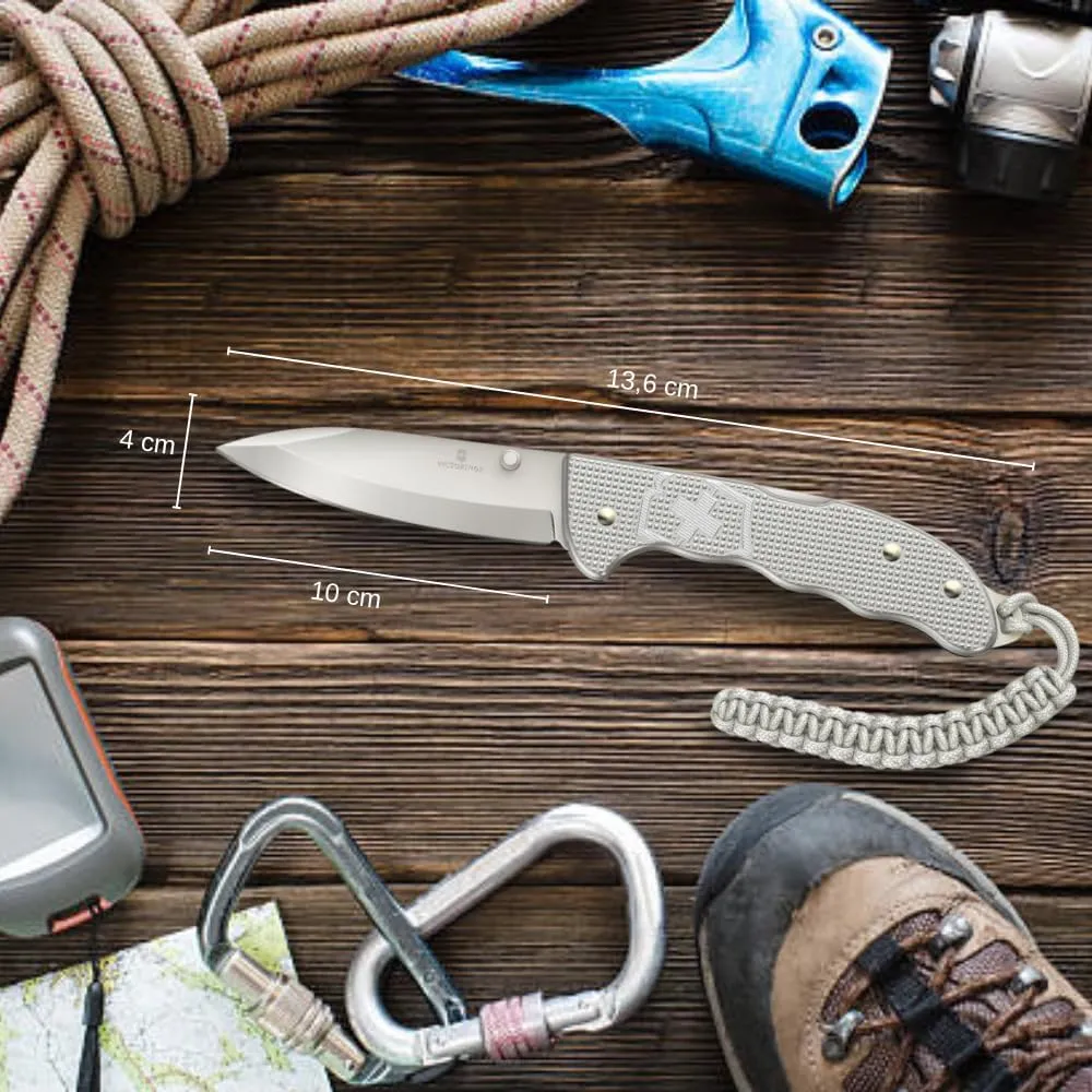 Victorinox Evoke Swiss Army Knife, Featuring a Foldable Blade with Thumb Stud and Lockback Mechanism