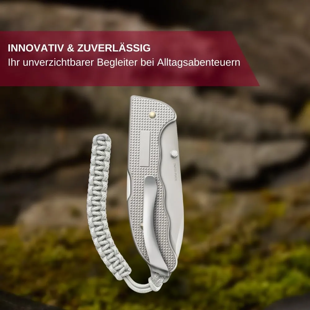 Victorinox Evoke Swiss Army Knife, Featuring a Foldable Blade with Thumb Stud and Lockback Mechanism