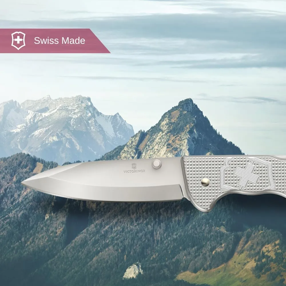Victorinox Evoke Swiss Army Knife, Featuring a Foldable Blade with Thumb Stud and Lockback Mechanism