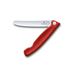 Victorinox Swiss Classic Foldable Serrated Paring Knife Red 11cm Blister V6.7831.FB