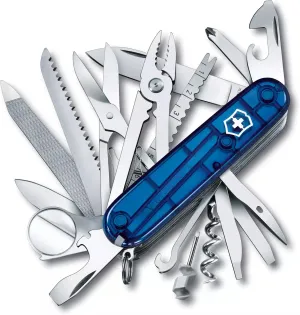Victorinox SwissChamp Swiss Army Knife, 33 Function Swiss Made Pocket Knife with Large Blade, Screwdriver, Chisel and Combination Pliers