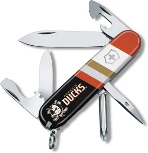 Victorinox Tinker Swiss Army Knife – Compact 12 Function Swiss Made Pocket Knife with Large Blade, Small Blade and Bottle Opener – Anaheim Ducks