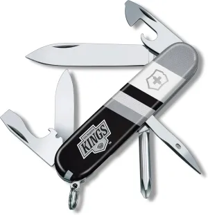 Victorinox Tinker Swiss Army Knife – Compact 12 Function Swiss Made Pocket Knife with Large Blade, Small Blade and Bottle Opener – Los Angeles Kings