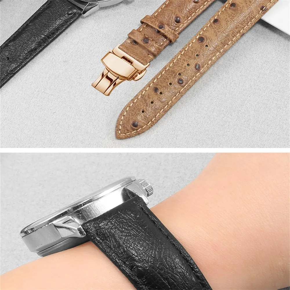 Vintage Leather Watchband 18mm 20mm 22mm StrapsPattern Quick Release Watch Strap Bracelets Watch Accessories