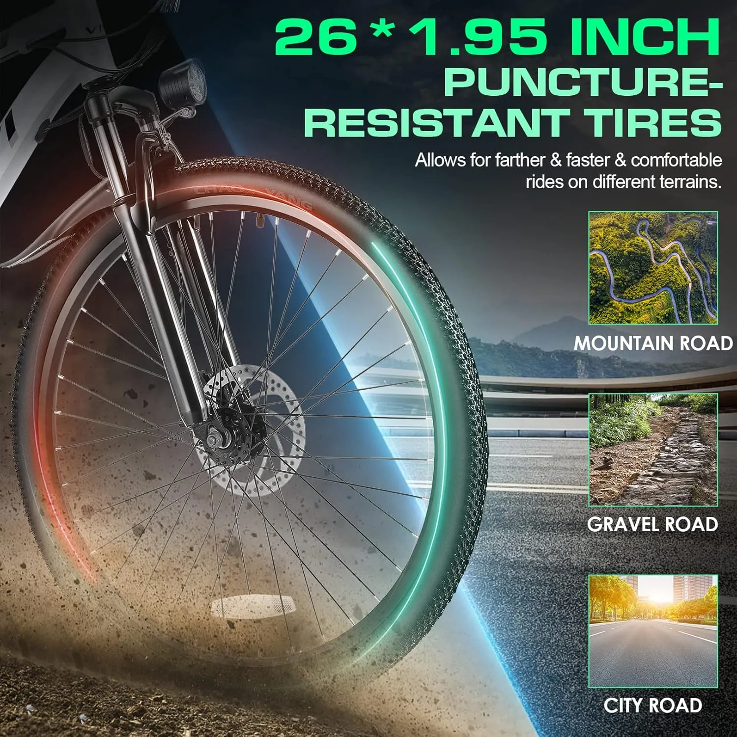 Vivi Electric Bike for Adults, Peak 780W Ebike 26" Electric Mountain Bike, 22MPH Adult Electric Bicycles Commuter Ebike with 48V Battery, Up to 50 Miles, Cruise Control, 21 Speed, UL 2849 Certified