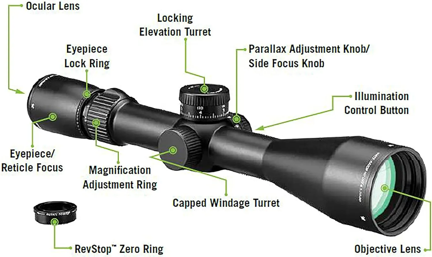 Vortex Optics Razor HD LHT 4.5-22x50 First Focal Plane Riflescope - XLR-2 Reticle