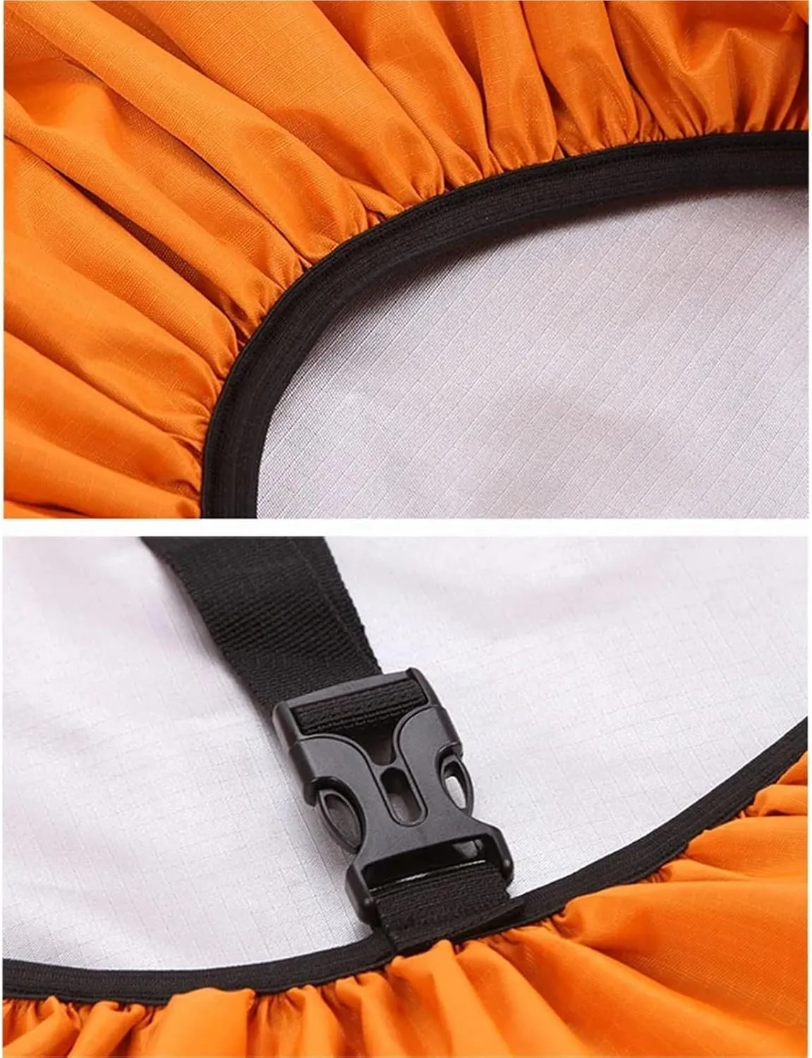 Waterproof Backpack Rain Cover 2Pcs Backpack Waterproof Cover 20-60L Hiking Camping Rain Protection Safety Reflective Oxford Cloth Rain Cover for Hiking，Camping(50-70L,Black 2 Plug)