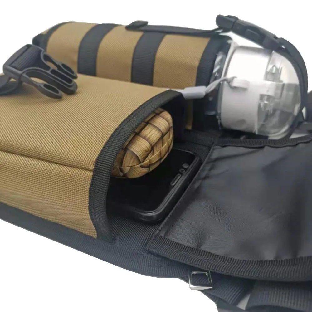 Waterproof Camping Wear Resistant Chest Crossbody Sling Shoulder Bags With Water Bottle Holder