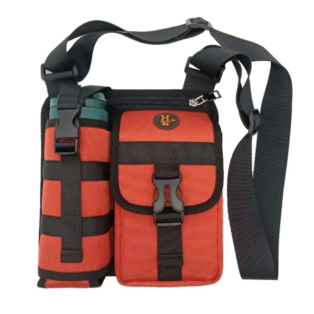 Waterproof Camping Wear Resistant Chest Crossbody Sling Shoulder Bags With Water Bottle Holder