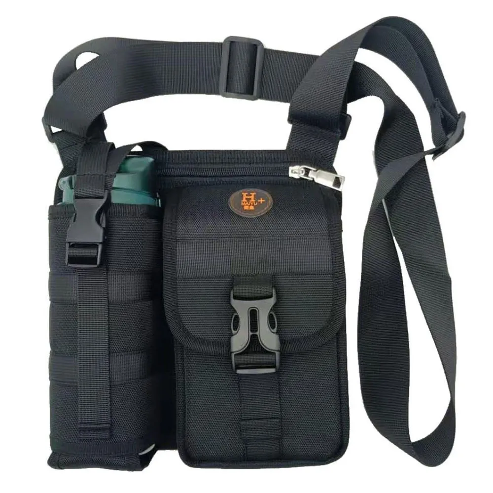 Waterproof Camping Wear Resistant Chest Crossbody Sling Shoulder Bags With Water Bottle Holder
