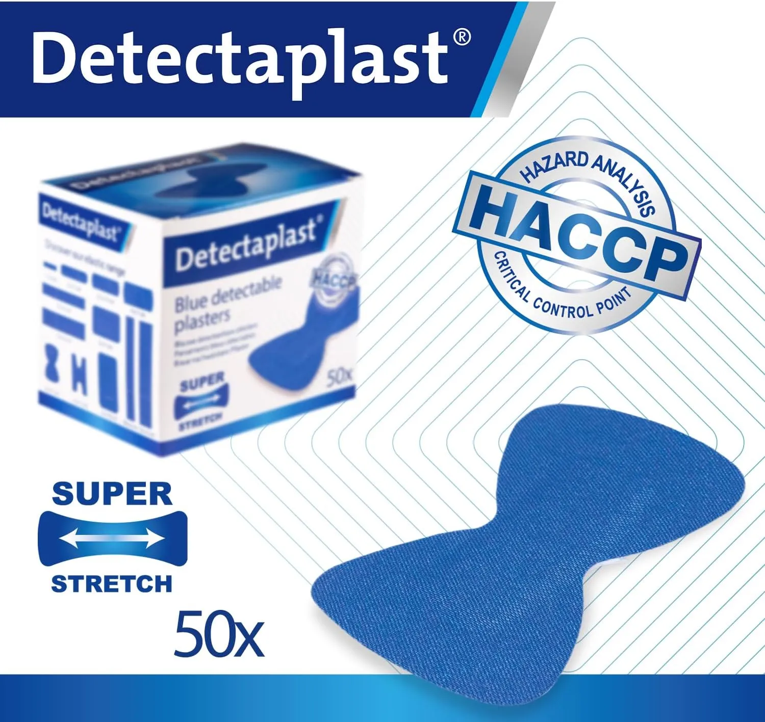 Waterproof Elastic Wound bandaids, 2.68 x 1.49 inches, Fingertip, 50 Pieces