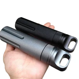 Waterproof Emergencys Safety Survival Pill Bottle Aluminium Camping EDC Tank Box for Cigarettes
