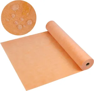 Waterproof Membrane for Shower 3.3 FT x 65.6 FT 215 SQ FT 20mil Waterproofing Membrane Tile Underlayment Polyethylene Fabric Roll for Bathroom Wall Floor