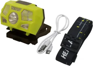 Waterproof Tactical Helmet Light with USB Charging and Motion Sensor, Essential for Fishing Camping and Survival Rescue(Yellow)
