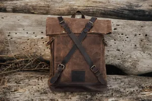 Waxed Canvas Backpack | Camp Out West Adventure Bag