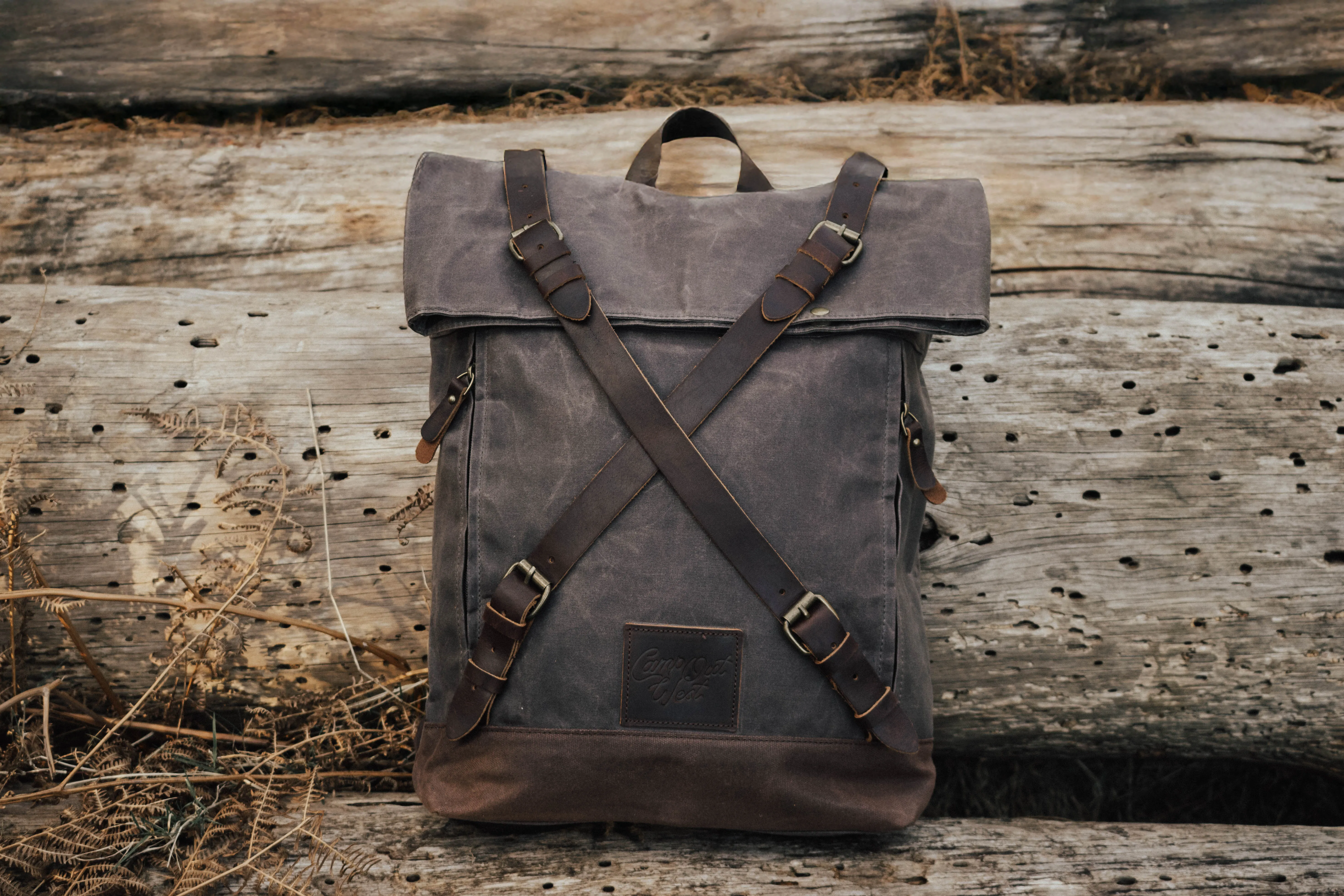 Waxed Canvas Backpack | Camp Out West Adventure Bag