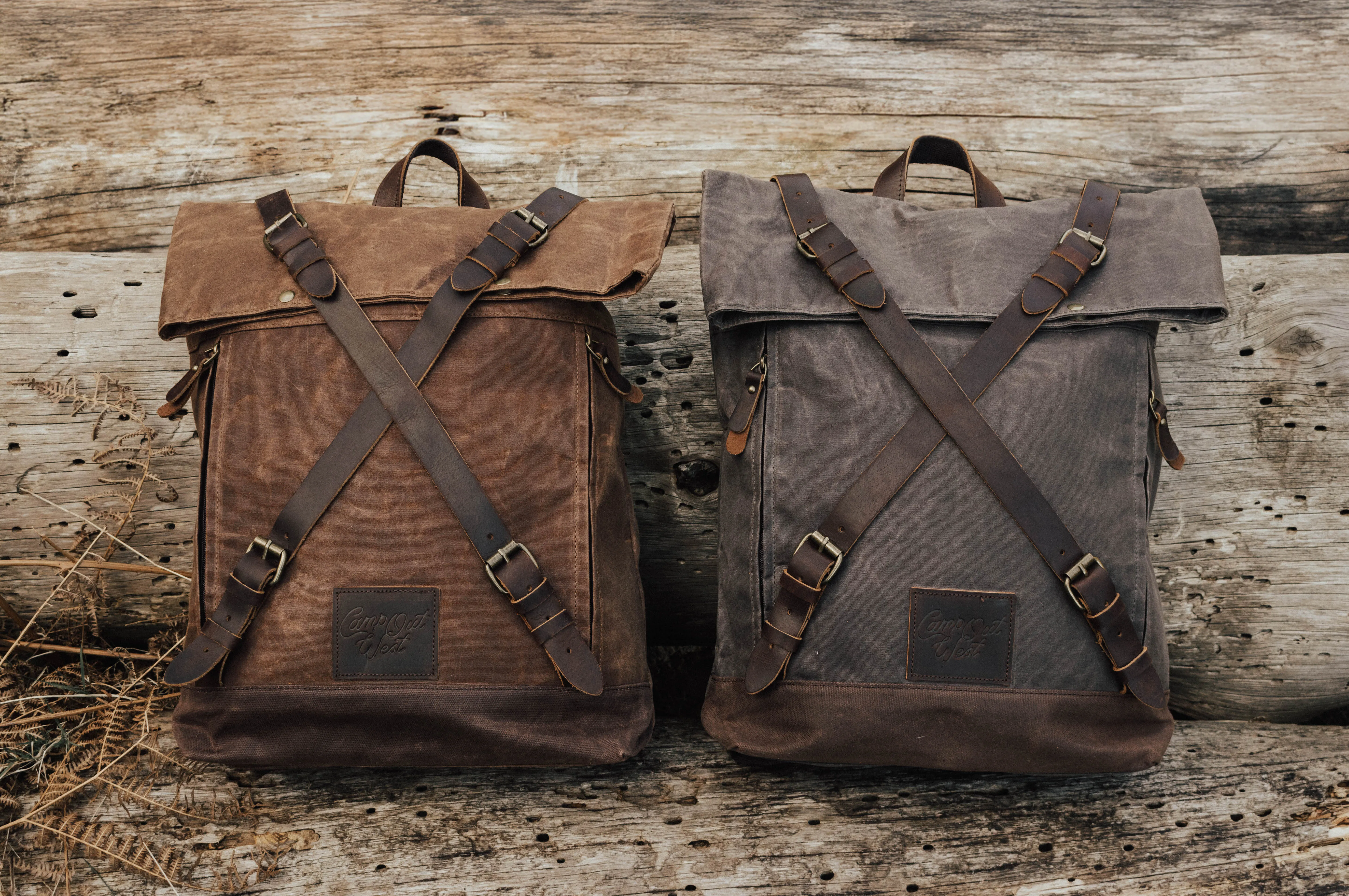 Waxed Canvas Backpack | Camp Out West Adventure Bag