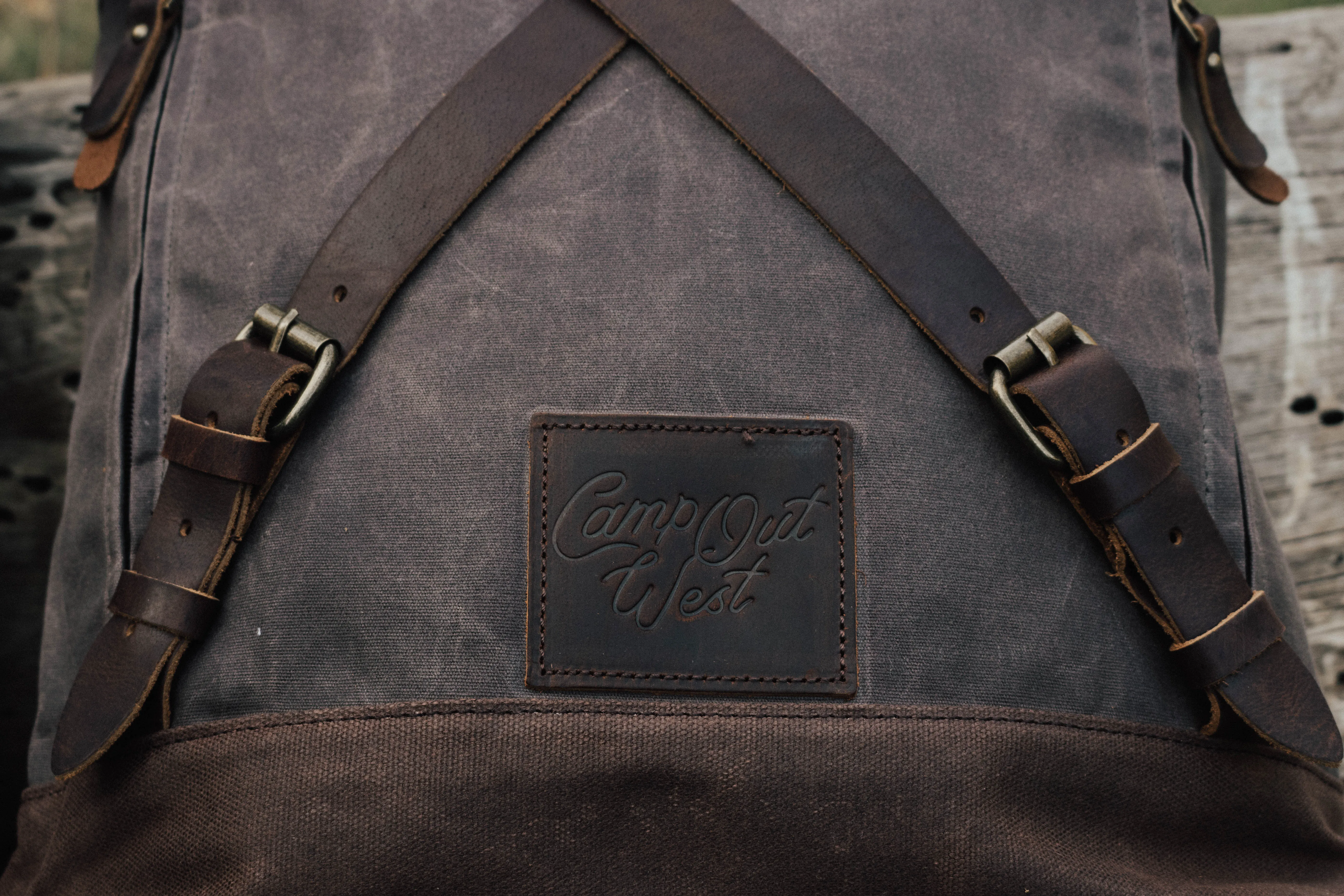 Waxed Canvas Backpack | Camp Out West Adventure Bag
