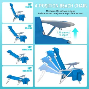 #WEJOY Low Beach Chair & High Back Camping Chair