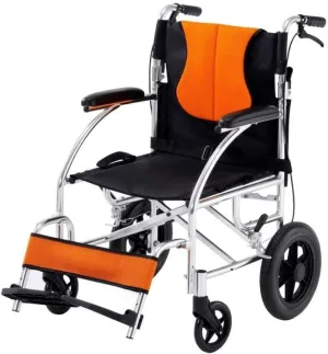 Wheelchair Portable Collapsible, Thicken Super Light Walker Four-wheeled Vehicle Elderly/Disabled Trolley Transport,portable
