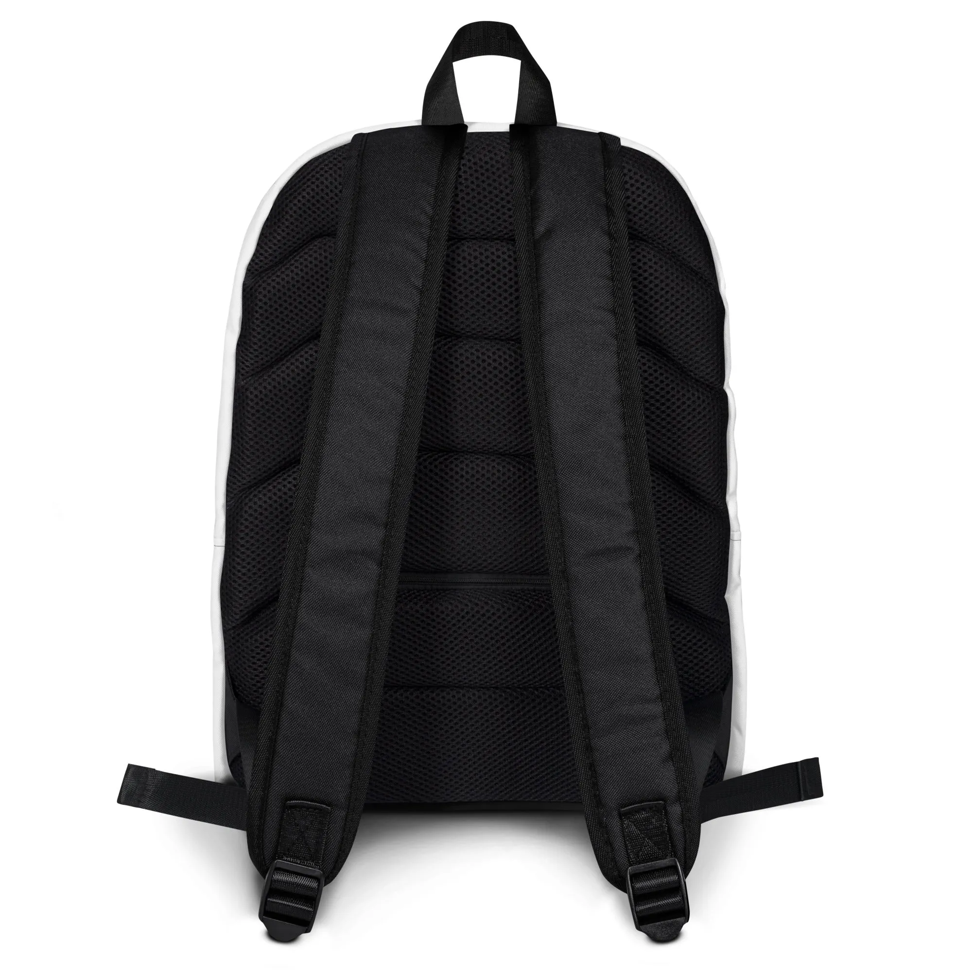 WHITE - WATER-RESISTANT BACKPACK WITH LAPTOP POCKET