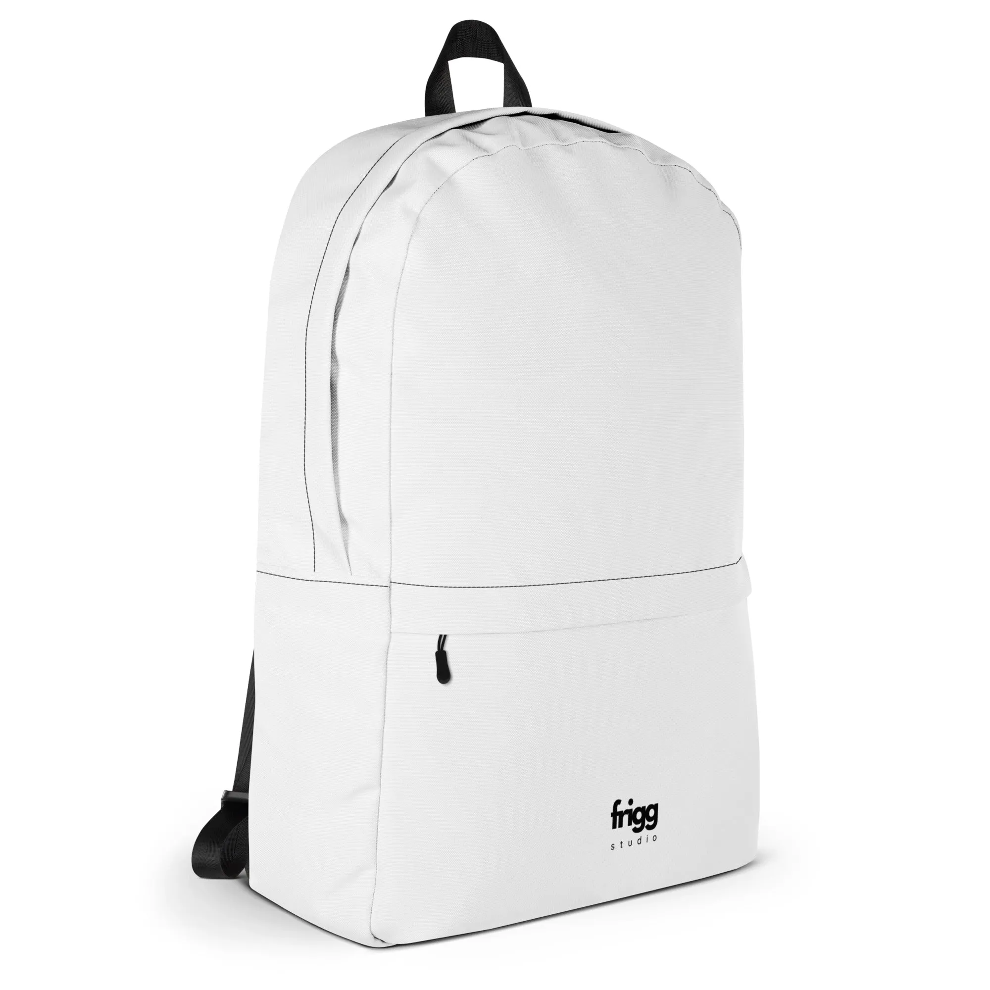 WHITE - WATER-RESISTANT BACKPACK WITH LAPTOP POCKET