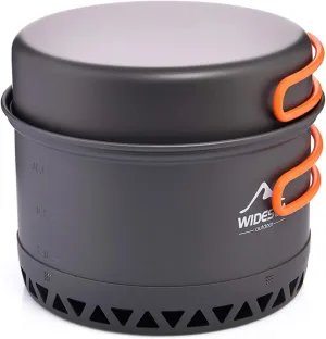 widesea Camping Cookware Outdoor Pot Pan Cooking Equipment Heat Exchange Design for Hiking Backpacking Travel