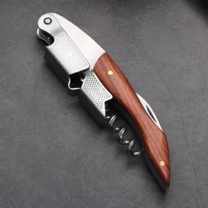 Wine Key - Wood Grip, Bottle Opener Multifunction