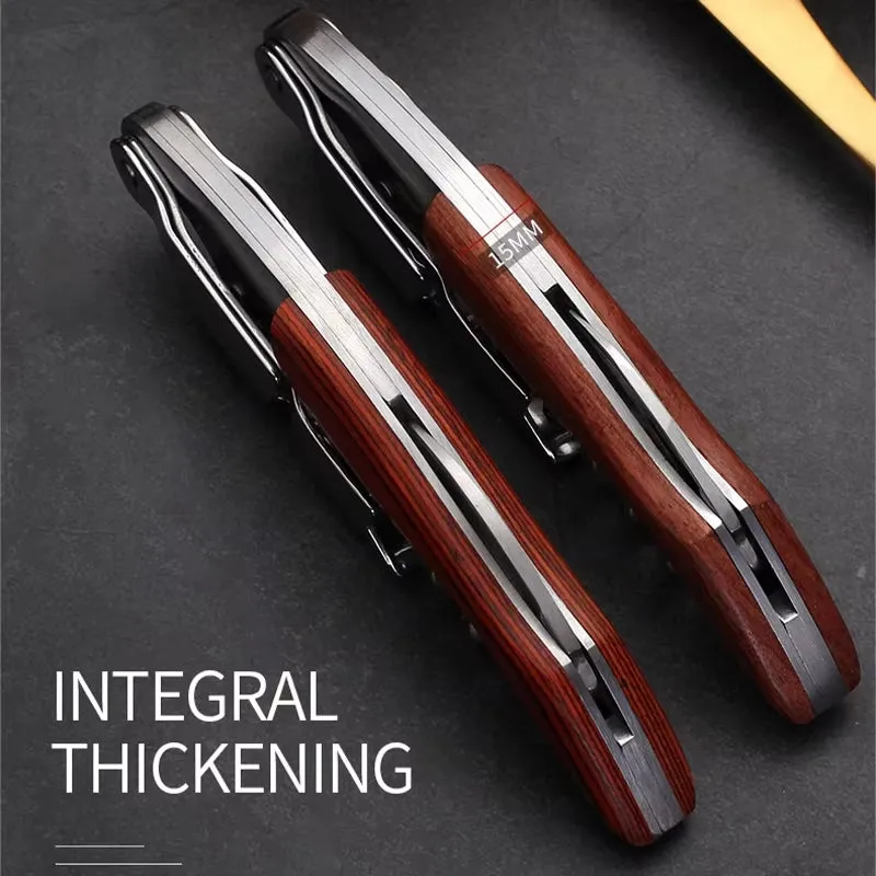 Wine Key - Wood Grip, Bottle Opener Multifunction