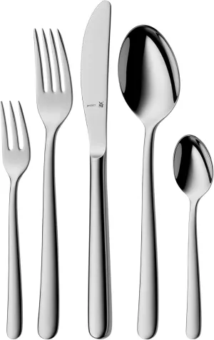 WMF Cutlery Set 30-Piece for 6 People Kult Cromargan Protect Stainless Steel Polished Extremely Scratch Resistant with Inserted Blade