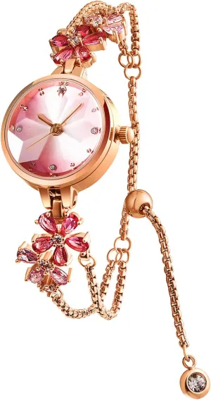 Womens Bracelet Watch, Japanese-Quartz Stainless Steel Watch, Brass Strap Watches for Women