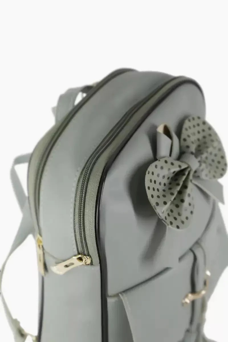 Women's Fashion Cute Small Backpack with tassels - Green