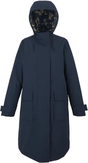 Womens Orla Kiely Longline Waterproof Jacket - Navy - 16