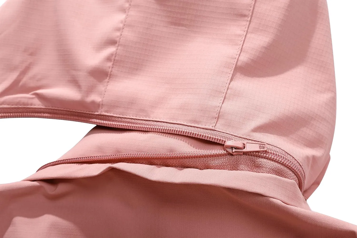 Women's Waterproof Raincoat Lightweight Rain Jacket Detachable Hood Travel Outdoor