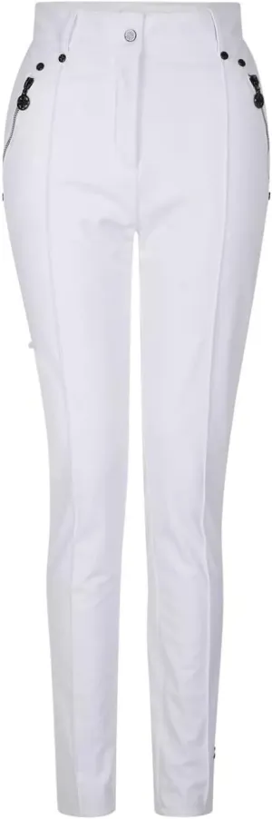 Womens/Ladies Julian Macdonald Regimented Ski Trousers (8 US) (White)