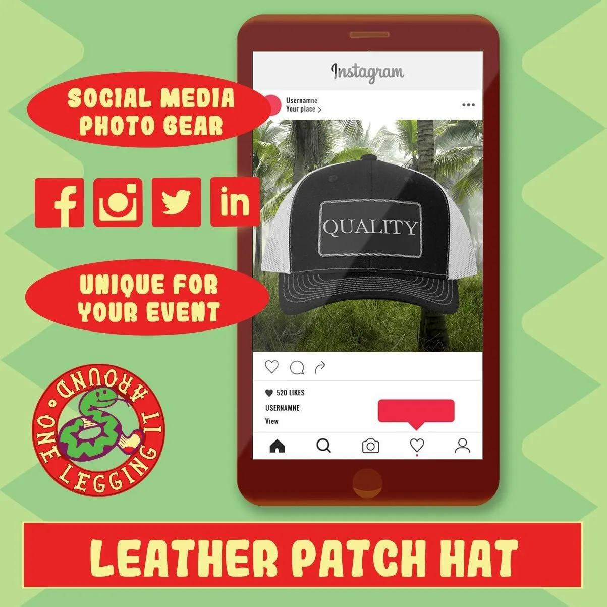 World's Okayest Speed Operator - Leather Black Patch Engraved Trucker Hat