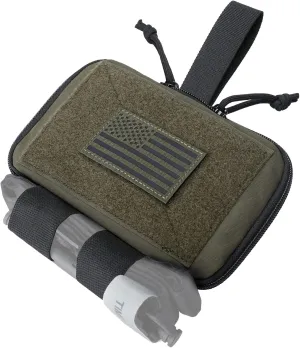 WYNEX Tactical Belt Medical Pouch, IFAK Pouch EMT First Aid Rip-Away Emergency Trauma Bag Portable Survival Pack Compact Med Bag Organizer for Camping