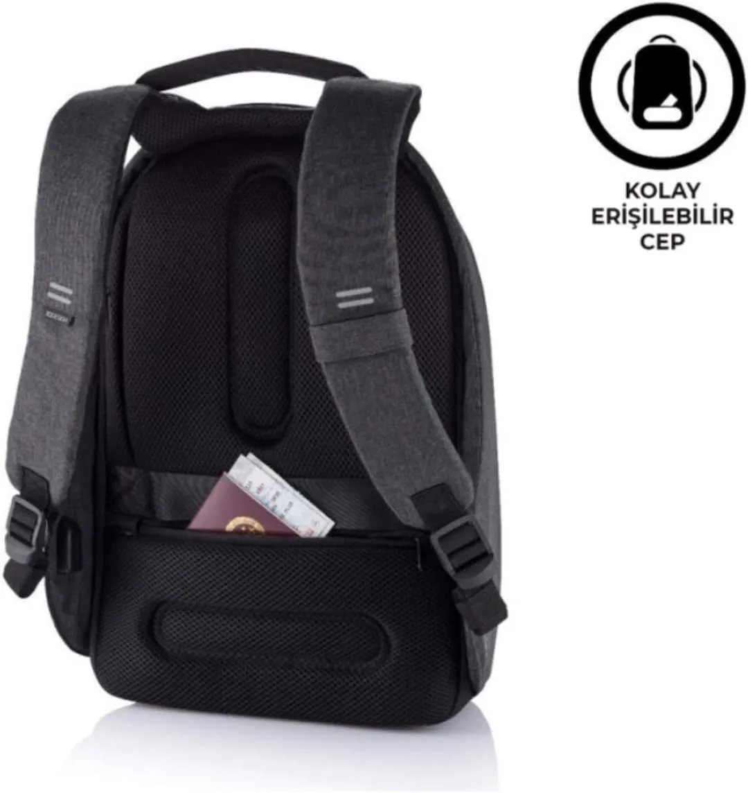 XDDesign Bobby Hero Small Anti-Theft Backpack Black USB (Unisex Bag)
