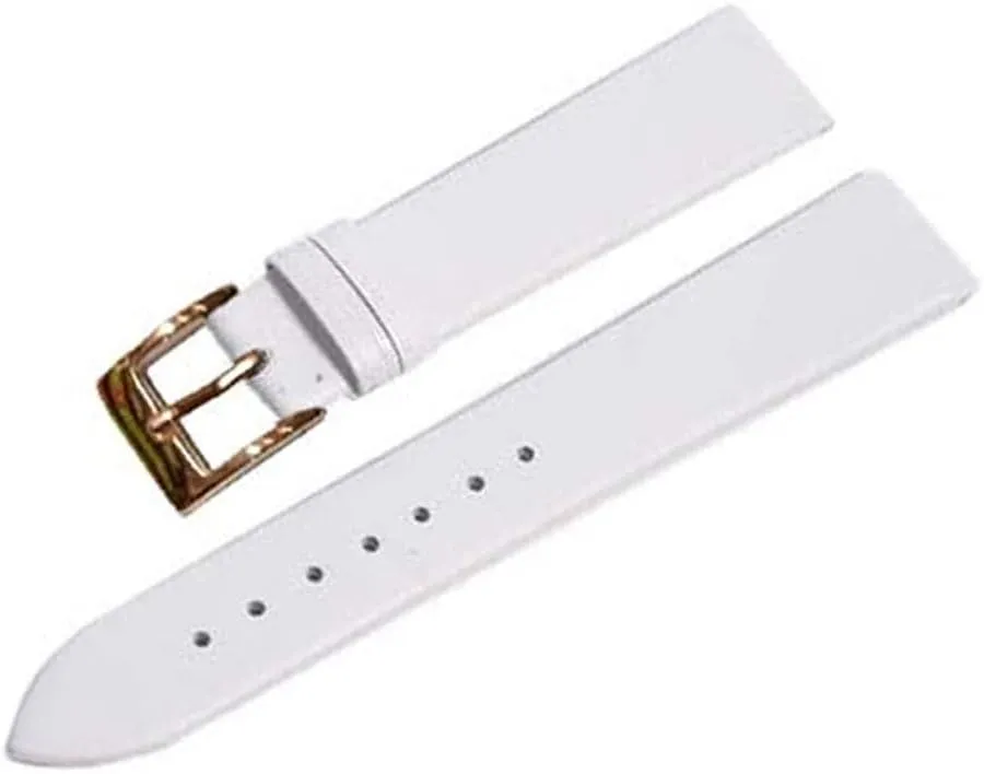 XLCZMYL Plain Weave Leather Watch strap 12 14 16 18 20 22 mm leather Watch band with Gold Pin buckle,10,12mm