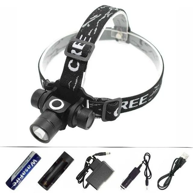 XM-L L2 LED Headlamp 2 Modes Detachable Headlight Mini Flashlight Camping Hunting Running Head Lamp Torch Light by 18650 Battery