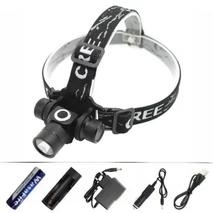 XM-L L2 LED Headlamp 2 Modes Detachable Headlight Mini Flashlight Camping Hunting Running Head Lamp Torch Light by 18650 Battery