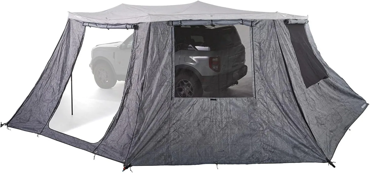 Yakima OverNOut 270 XL LH Full Wall Kit Awning Accessory with Door Panel, Zips onto Any Section of Awning for Added Protection from Sun or Weather