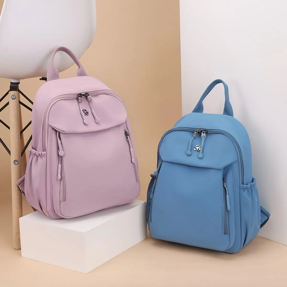 YANAER Mini Backpack for Women Small Backpack Lightweight Purse Cute Stylish College Bookbag Casual Daypack Work Travel PartyGreyPurple
