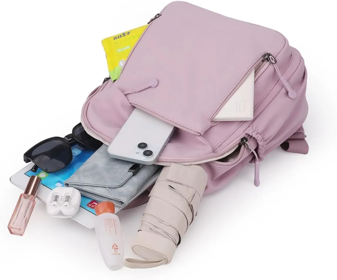 YANAER Mini Backpack for Women Small Backpack Lightweight Purse Cute Stylish College Bookbag Casual Daypack Work Travel PartyGreyPurple