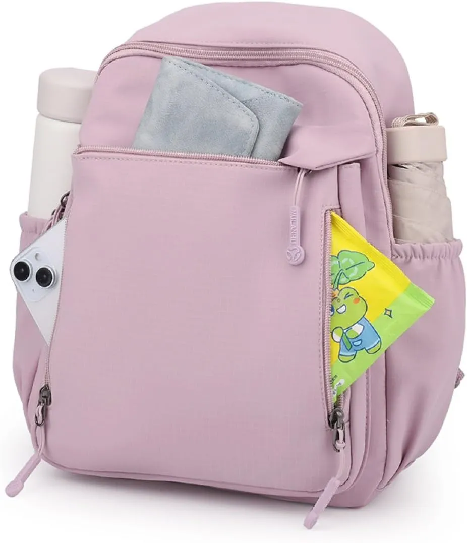 YANAER Mini Backpack for Women Small Backpack Lightweight Purse Cute Stylish College Bookbag Casual Daypack Work Travel PartyGreyPurple