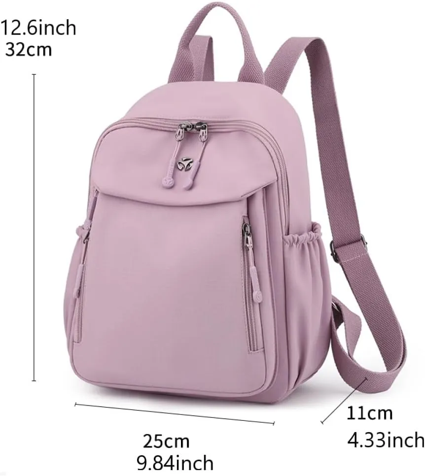 YANAER Mini Backpack for Women Small Backpack Lightweight Purse Cute Stylish College Bookbag Casual Daypack Work Travel PartyGreyPurple